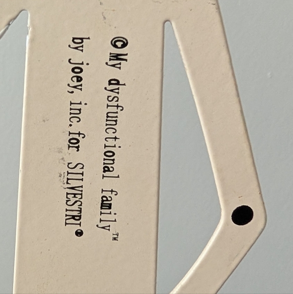 Vintage My Dysfunctional Family Joey Silvestri Humorous Metal Sculpture - Picture 7 of 8